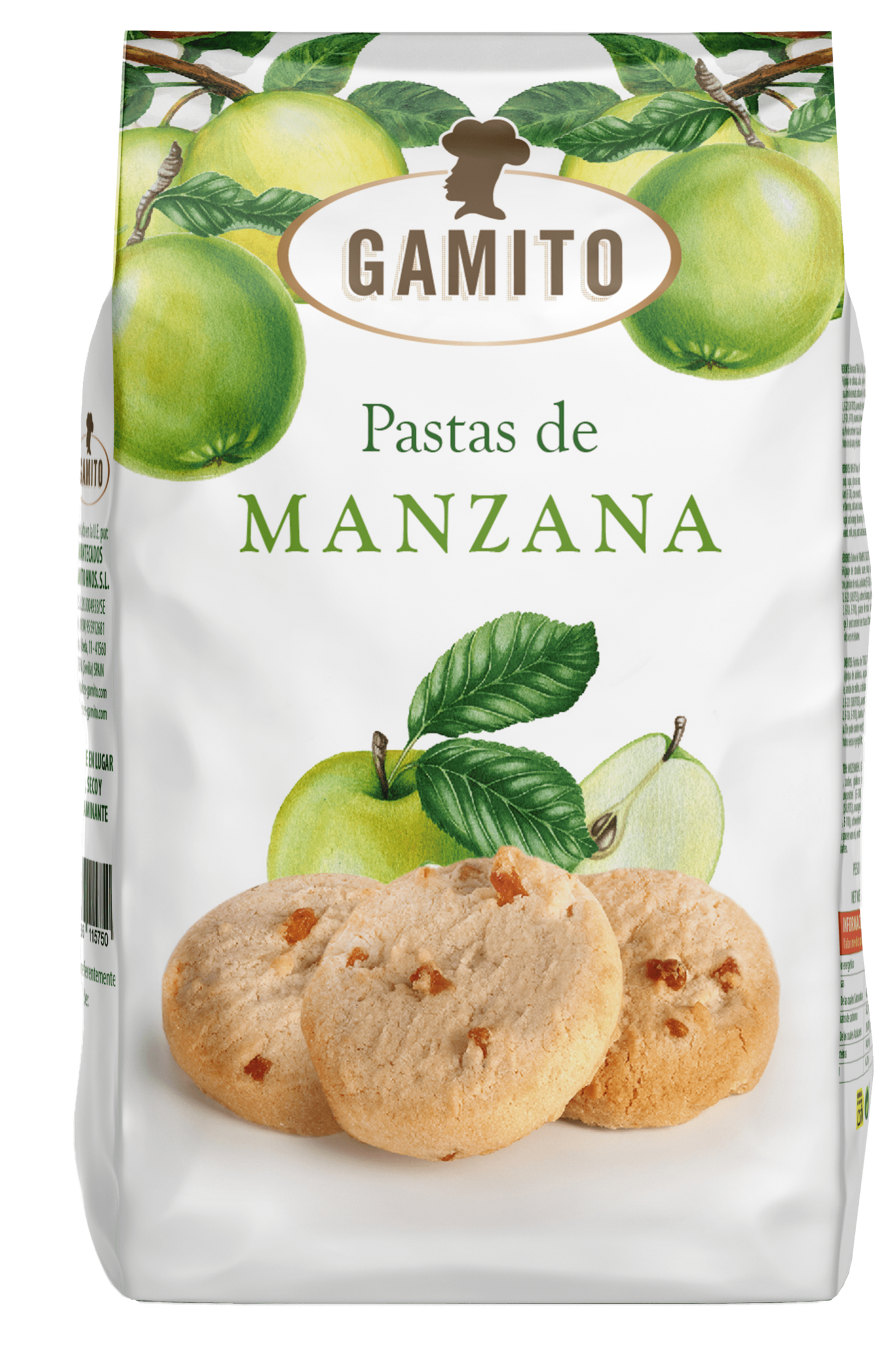 Gamito Pastas De Manzana Spanish Apple Cookies bag 110g (Best Before 31-08-2025)