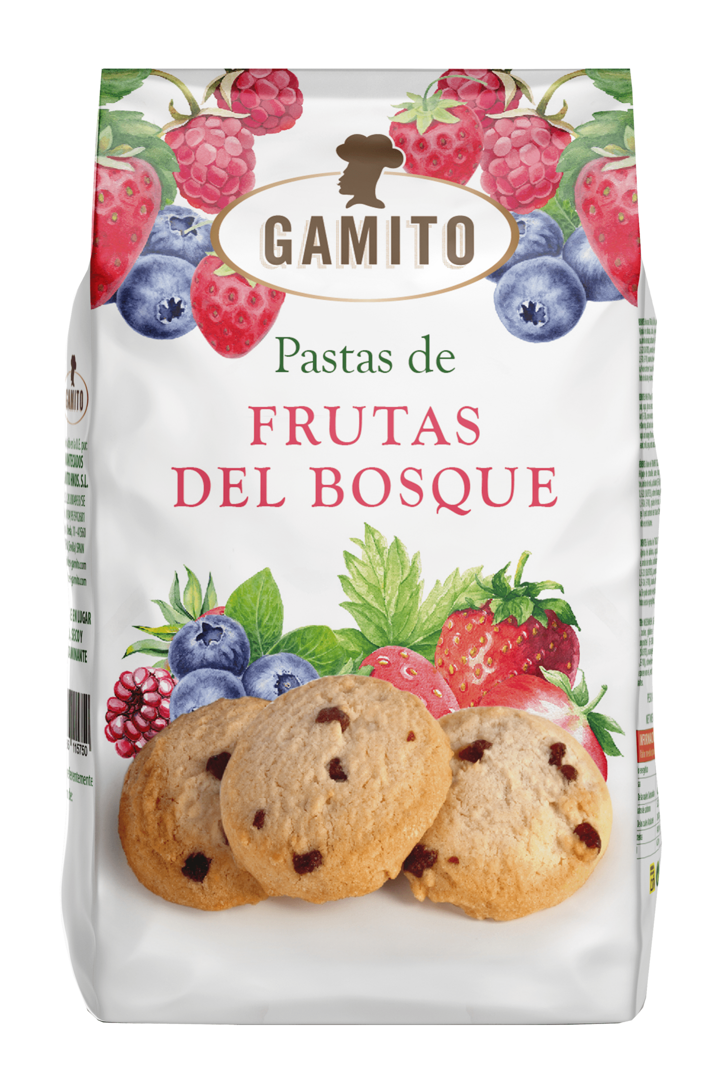 Gamito Frutas Del Bosque Spanish Berries Cookies bag 110g (Best Before 31-08-2025)