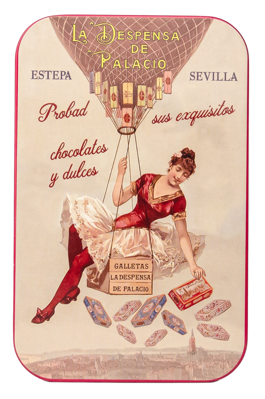 La Despensa de Palacio Canalillos Spanish Chocolate Cigars in Decorative Tin—El Globo Aerostatico 65g