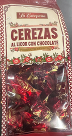 La Estepena Chocolate coated Cherries with Liquor 160g