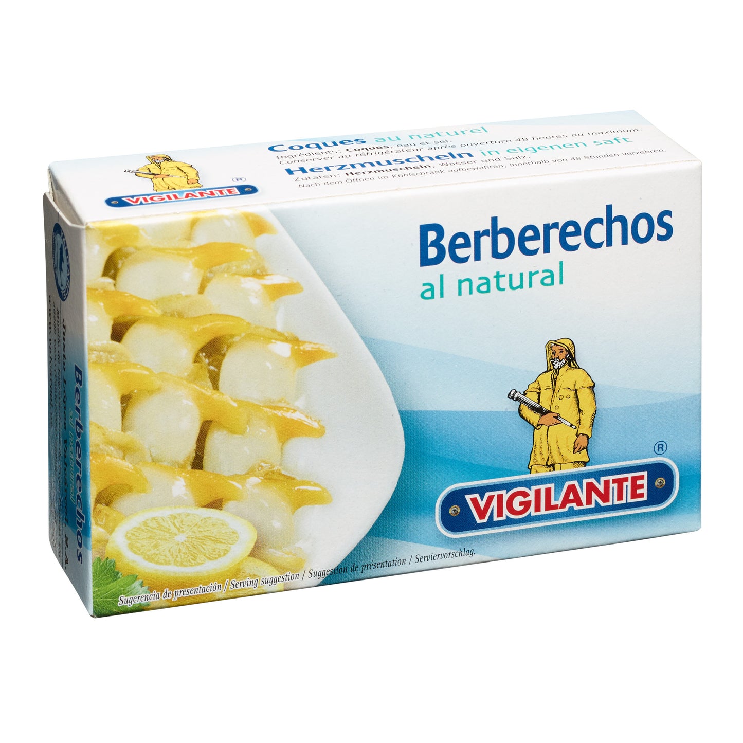 Vigilante Berberechos al Natural Cockles 115 g (Best Before 01-01-2027)