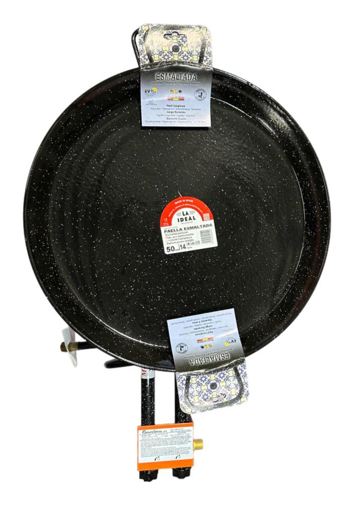 Garcima - SET TABARCA - Enamel Paella pan Burner Kit 50cm