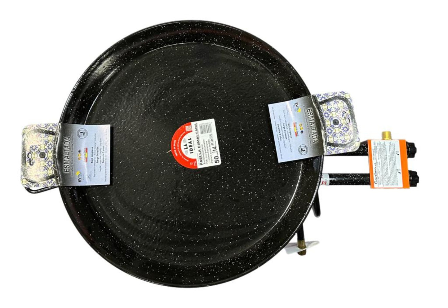 Garcima - SET IBIZA - Enamel Paella pan Burner Kit 70cm