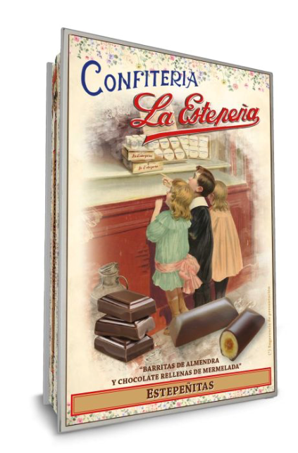 La Estepena Estepenitas Chocolates with Almond and Marmalade 300g