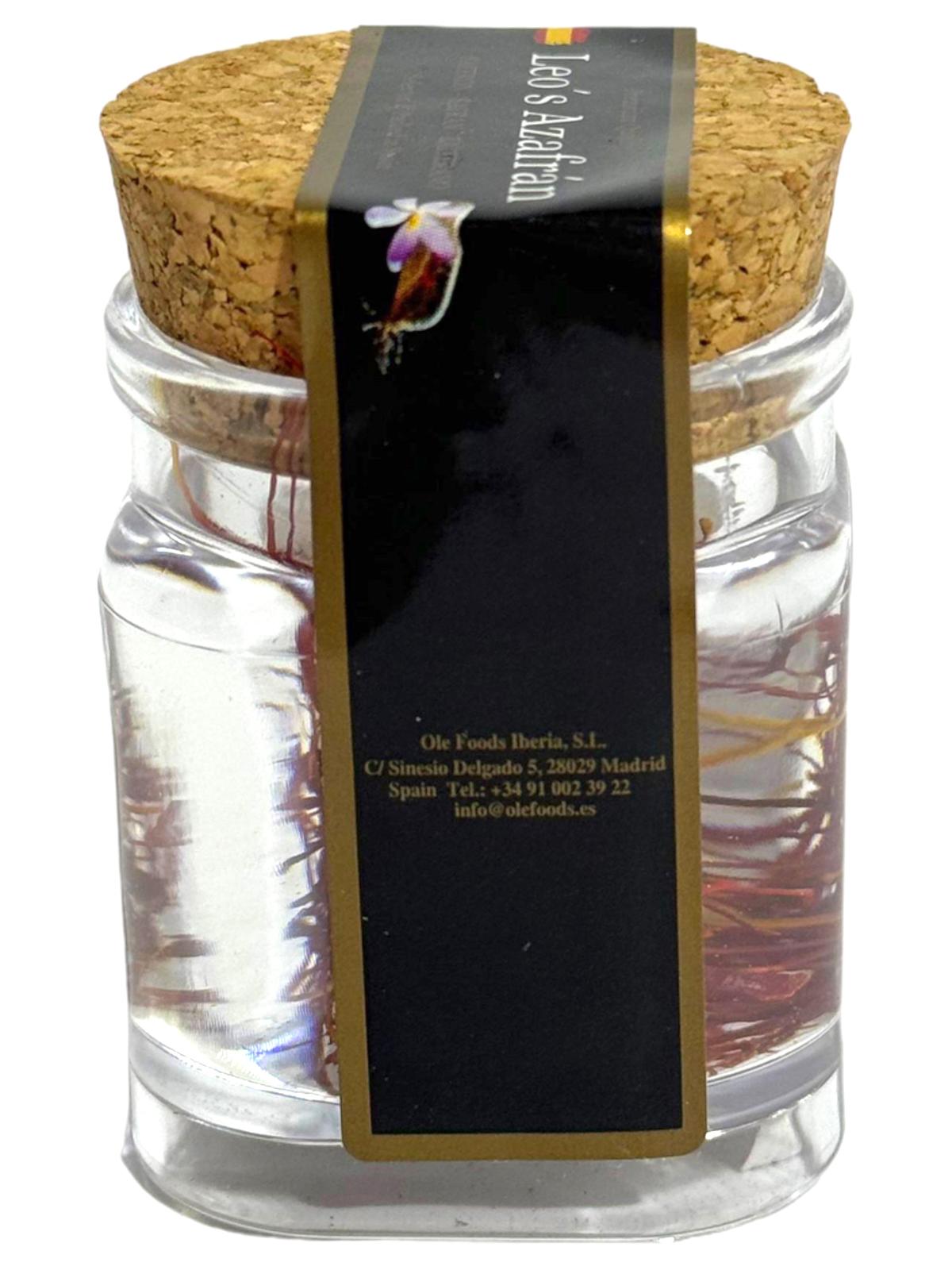 Leo's Spanish Saffron Plastic Jar Twin Pack 1g each- 2g total