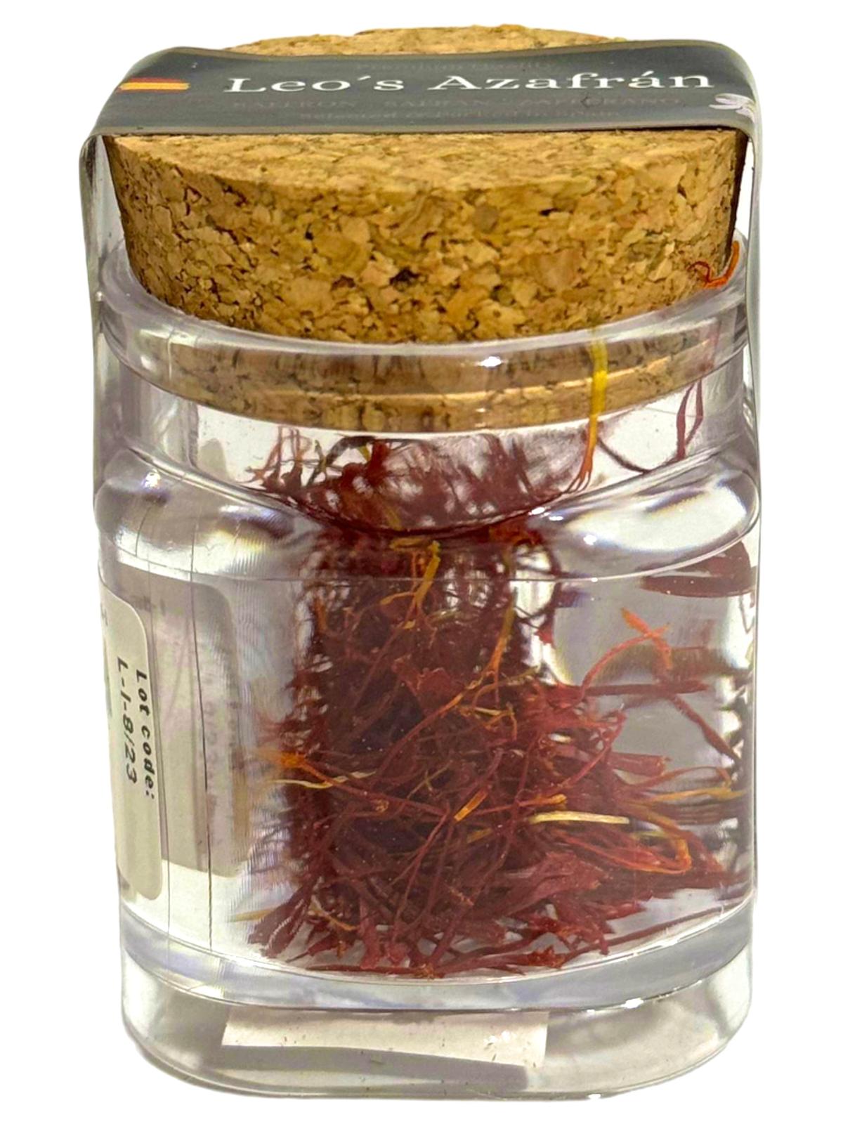 Leo's Spanish Saffron Plastic Jar Twin Pack 1g each- 2g total