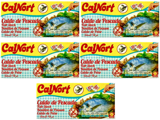 Calnort Caldo de Pescado Spanish Fish Stock 120g- 5pack Total 600g