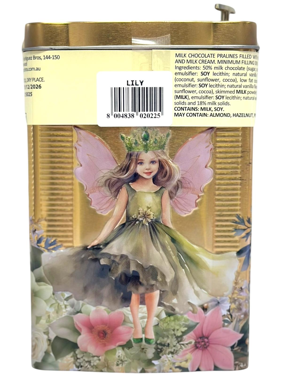 Marie Ange di Costa Lily Green Fairy Music Box With Italian Praline Chocolates Filled with cocoa cream & milk cream 150g (Best Before 31-12-2026)