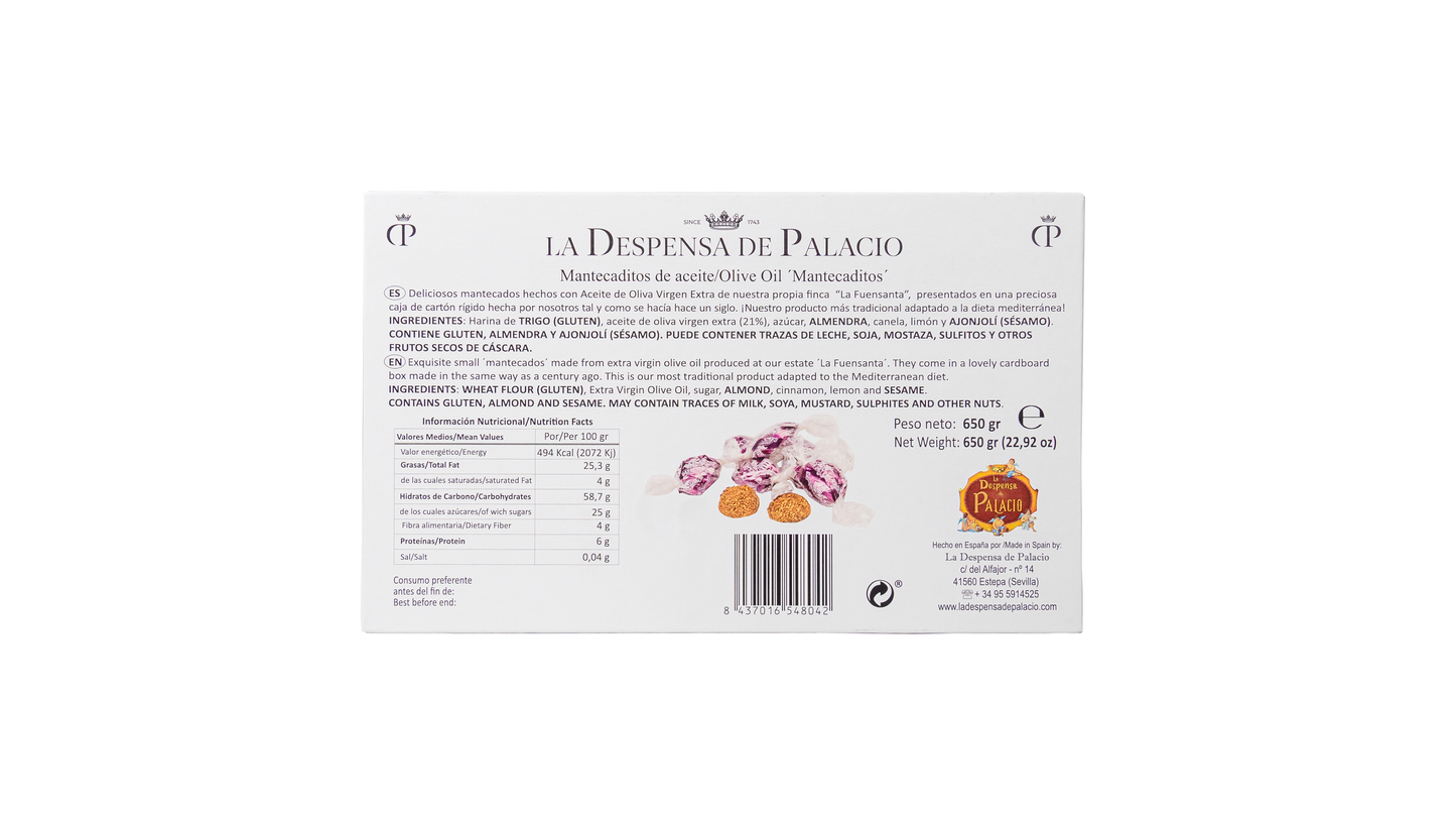 La Despensa de Palacio Mantecados Spanish Almond Cakes 650g