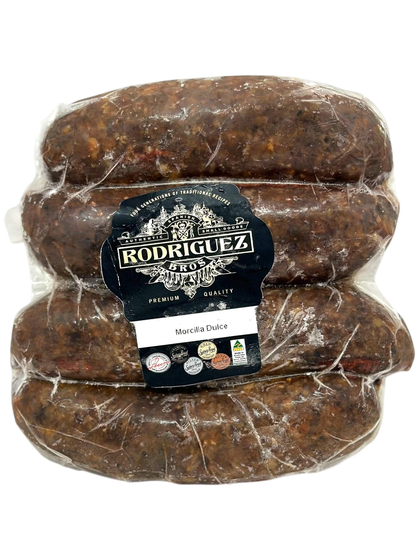 FROZEN AVAILABLE IN STORE ONLY - Morcilla Dulce (Sweet) 4 piece pack frozen