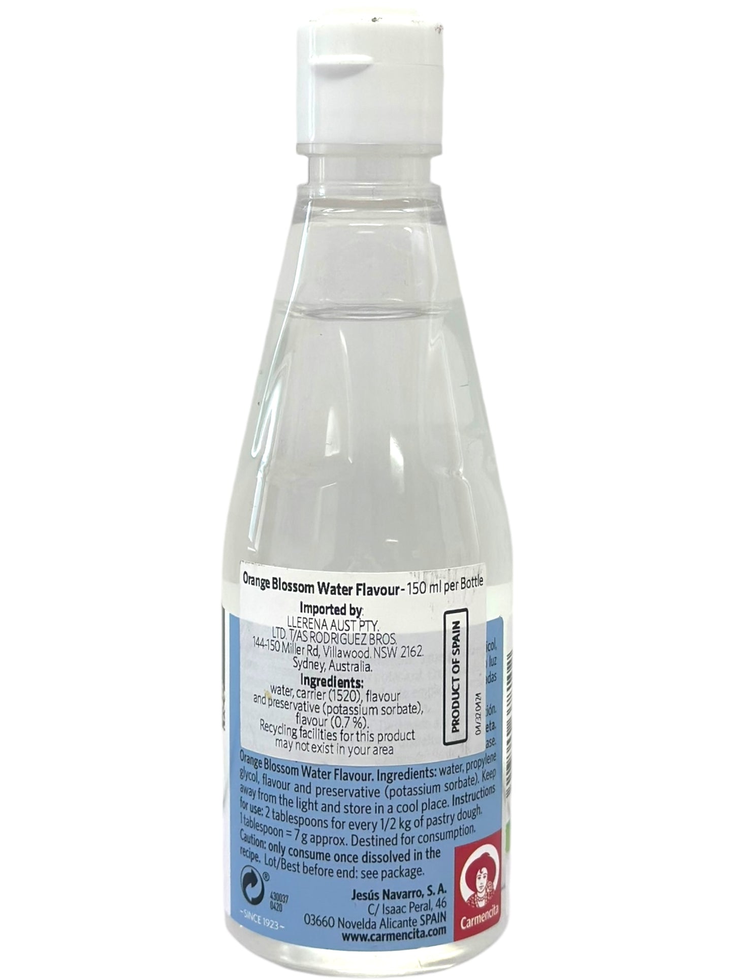 Carmencita Agua de Azahar Orange Blossom Water 150ml (Best Before 01-01-2026)