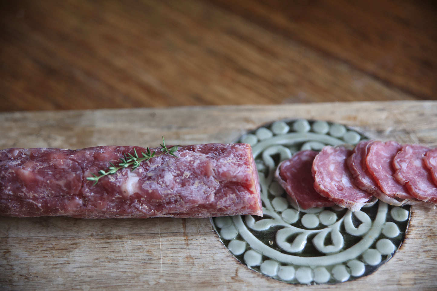 Black Pepper Salchichon Whole Salami Approx 400g random weight packet. Regular price $15.00 AUD (You are guaranteed to receive at least 385g of product, equivalent price of $38.96 per kg.