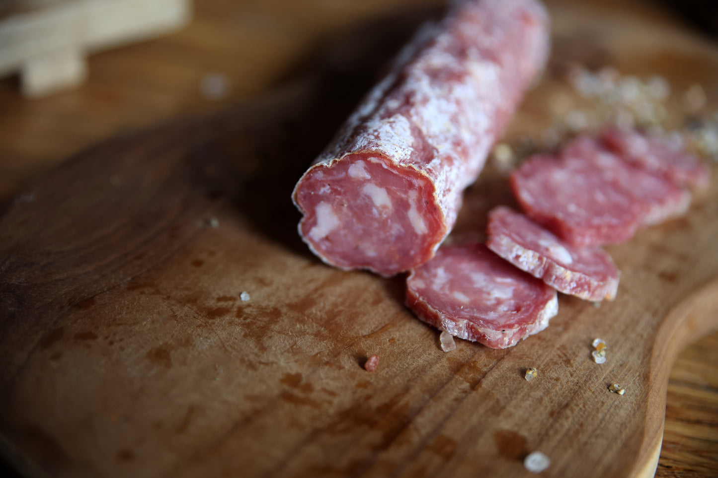Salchichon Full Salami Approx 780g random weight packet. Regular price $25.00 AUD [You are guaranteed to receive at least 750g of product, equivalent price of $33.33 per kg.]