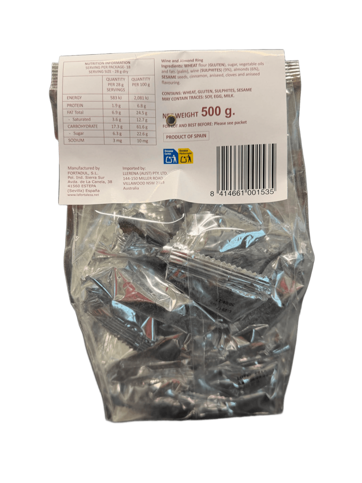 La Fortaleza Rosco de Vino 500g