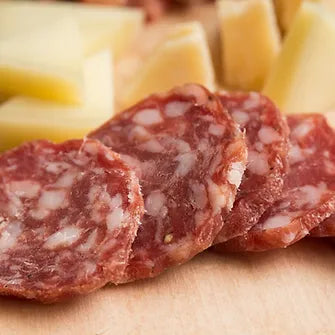 Black Pepper Salchichon Whole Salami Approx 400g random weight packet. Regular price $15.00 AUD (You are guaranteed to receive at least 385g of product, equivalent price of $38.96 per kg.