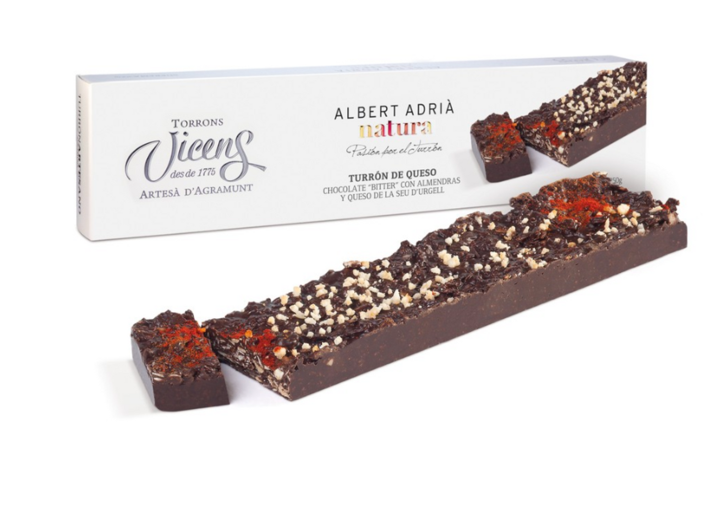 Vicens Albert Adria Natura Turron de Queso Spanish Cheese Flavoured Nougat 300g