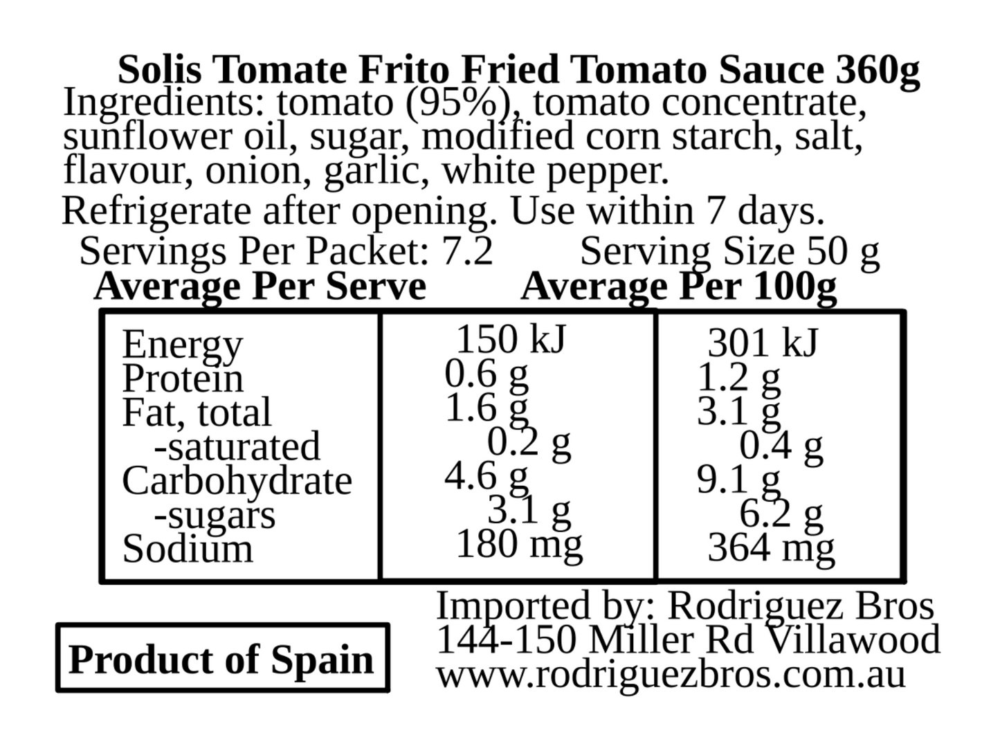 Solis Tomate Frito 360g