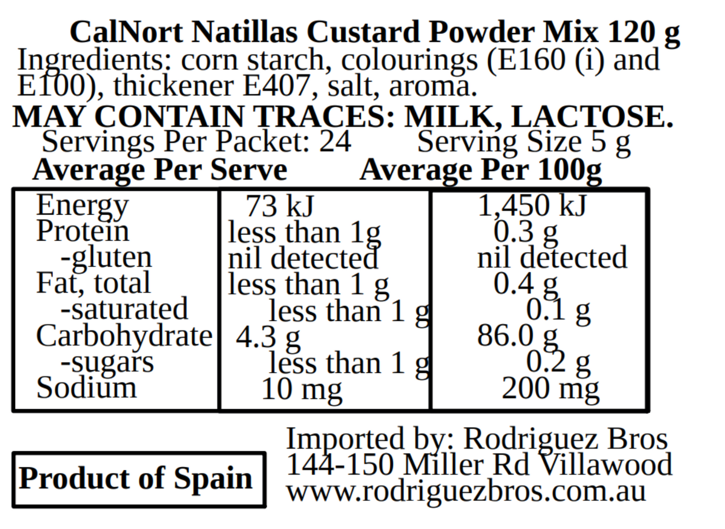 Calnort Natillas 120g