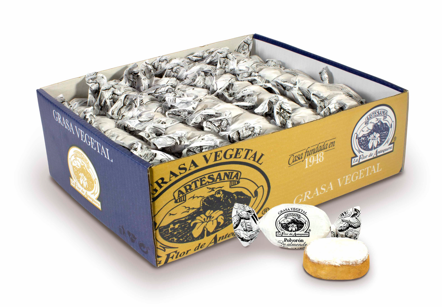 La Flor de Antequera Almond Polvorones No Manteca 5kg (Best Before 15-07-2026)