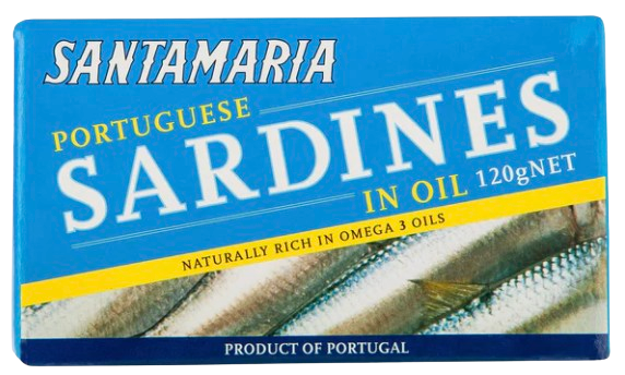 IN STORE ONLY - Santamaria Portuguese Sardines in Oil 120g (Best Before 31-07-2030)