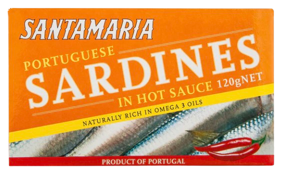 IN STORE ONLY - Santamaria Portuguese Sardines in Hot Sauce 120g (Best Before 31-07-2030)