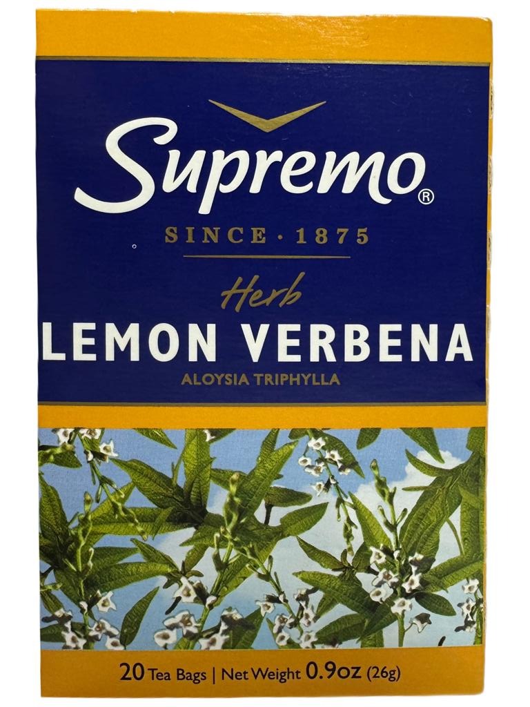 Supremo Herb Lemon Verbena tea bags 26G