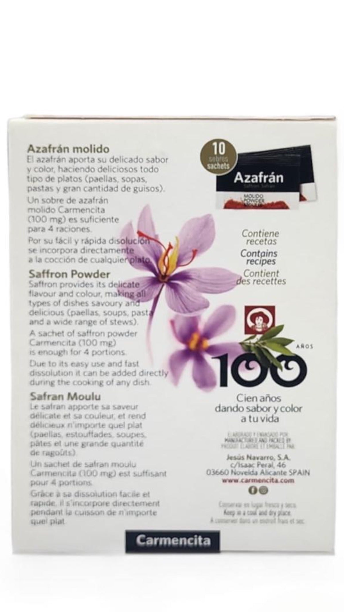 Carmencita Azafran Saffron Powder 1g (Best Before 01-08-2026)