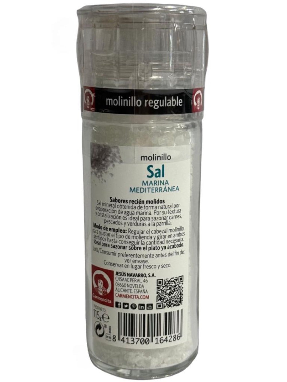 Carmencita Sea Salt Grinder 115g (Best Before 01-12-2027)