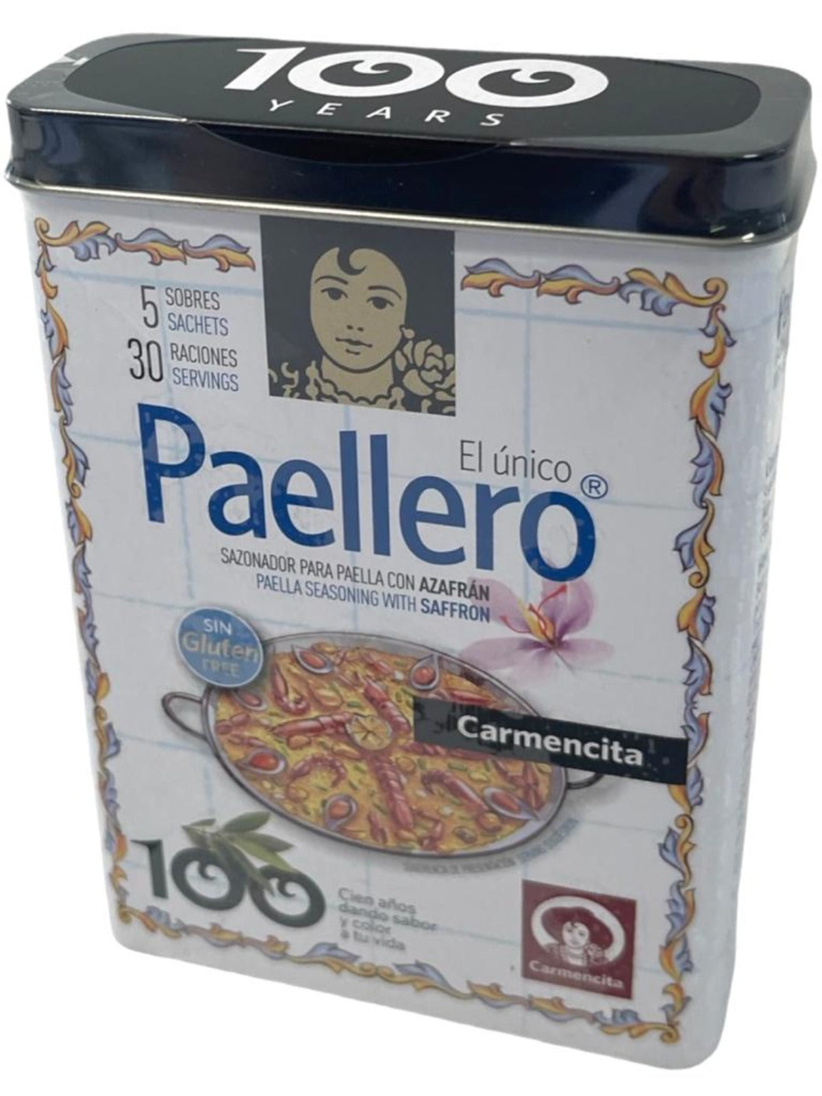 Carmencita Paellero Spanish Paella Seasoning 20g in Decorative Tin (Best Before 01-12-2025)