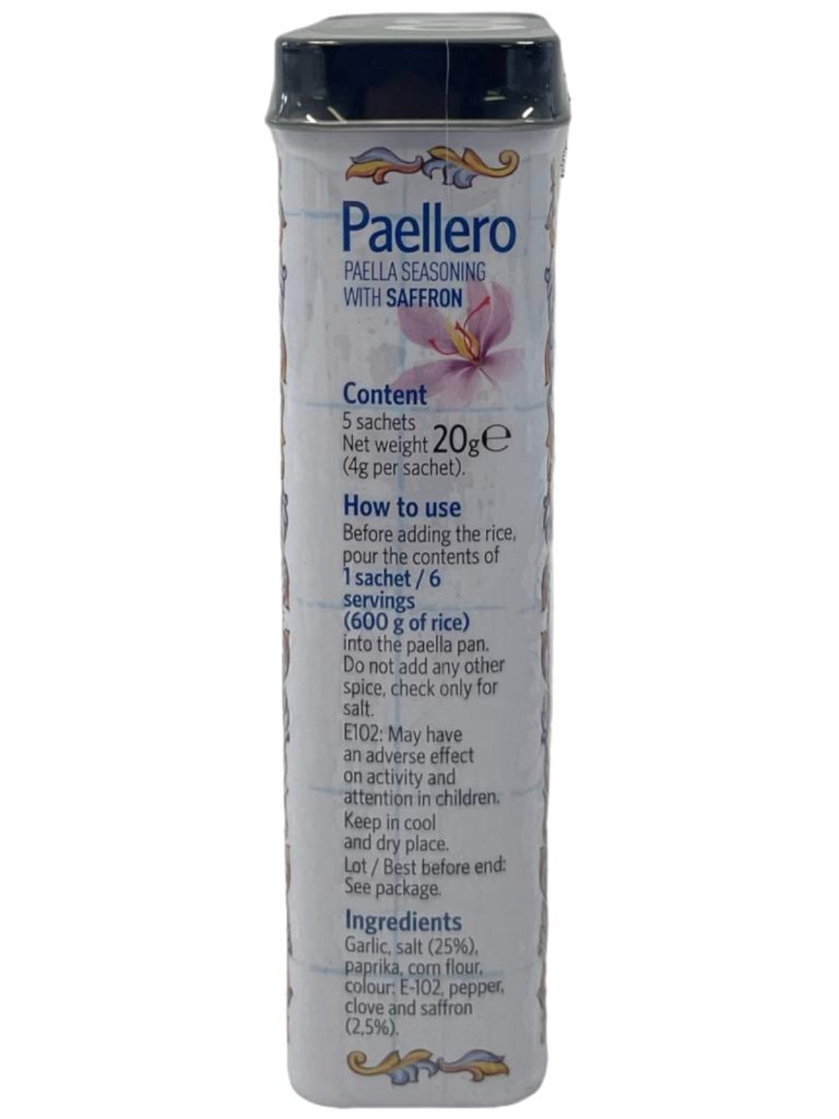 Carmencita Paellero Spanish Paella Seasoning 20g in Decorative Tin (Best Before 01-12-2025)