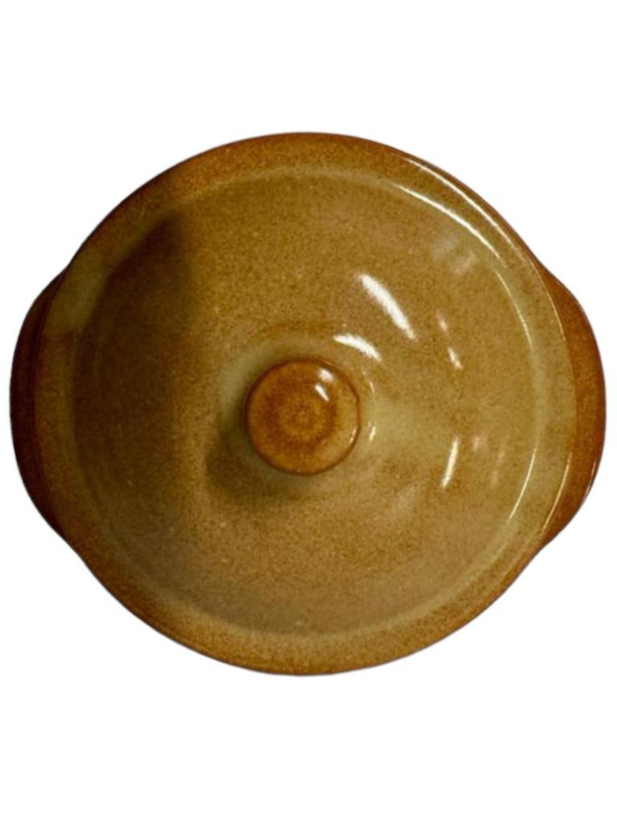 HP Padilla Spanish Terracotta Stone-Wash Glaze Finish Sauce or Sugar Bowl