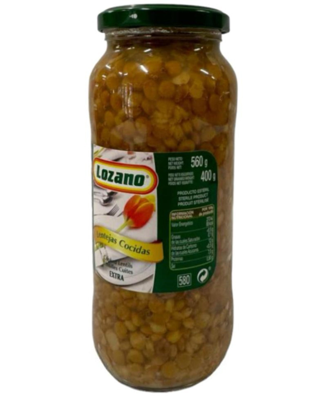 Lozano Lentejas Cocidas 560g (Best Before 05-07-2028)