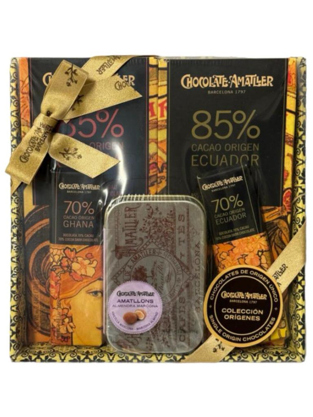 Chocolate Amatller Almendra Marcona Almond Chocolate 211g