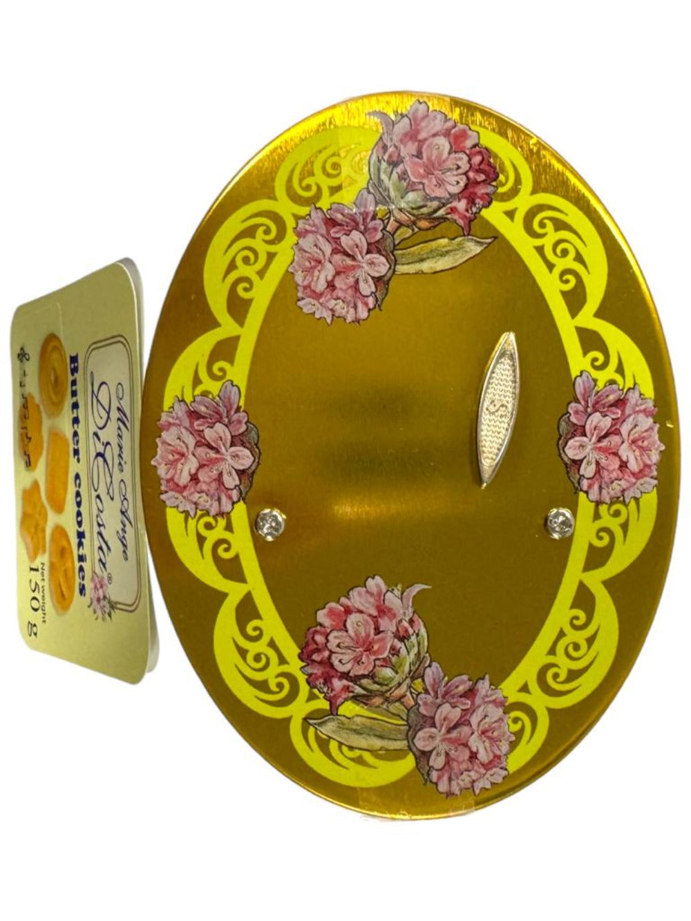 Marie Ange di Costa Flower Fairy Music Box With Italian Butter Cookies—Il Fantasia in Yellow 150g