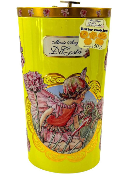 Marie Ange di Costa Flower Fairy Music Box With Italian Butter Cookies—Il Fantasia in Yellow 150g