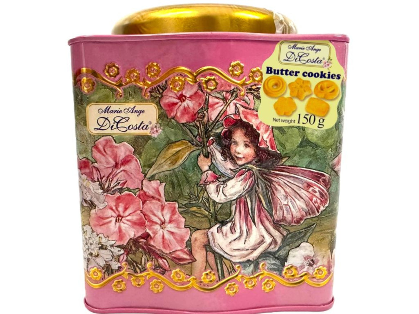 Marie Ange di Costa Flower Fairy Italian Butter Cookies—Il Boccetta in Rose 150g