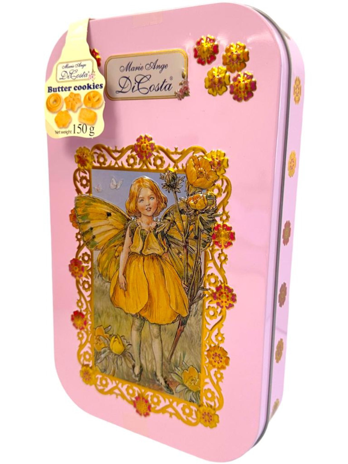 Marie Ange di Costa Flower Fairy Italian Butter Cookies—Il Bellezza in Pink 150g