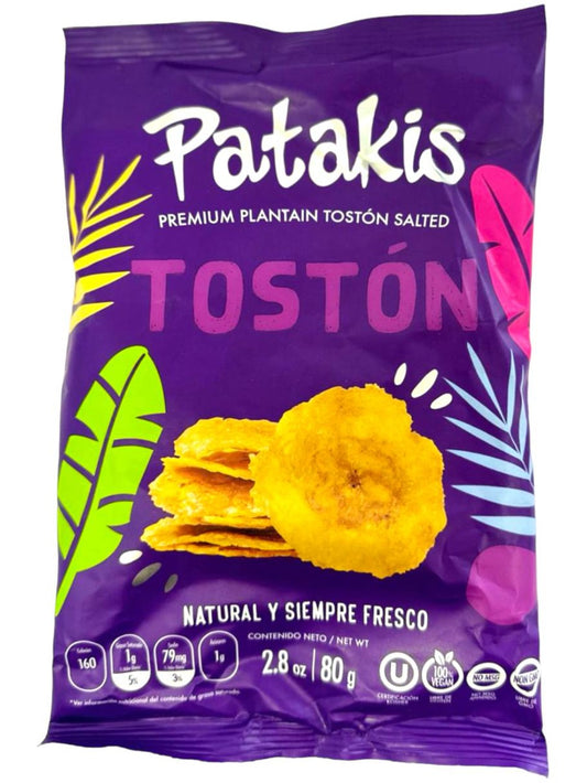 Patakis Toston Premium Plantain Toston Colombian Chips Salted 80g
