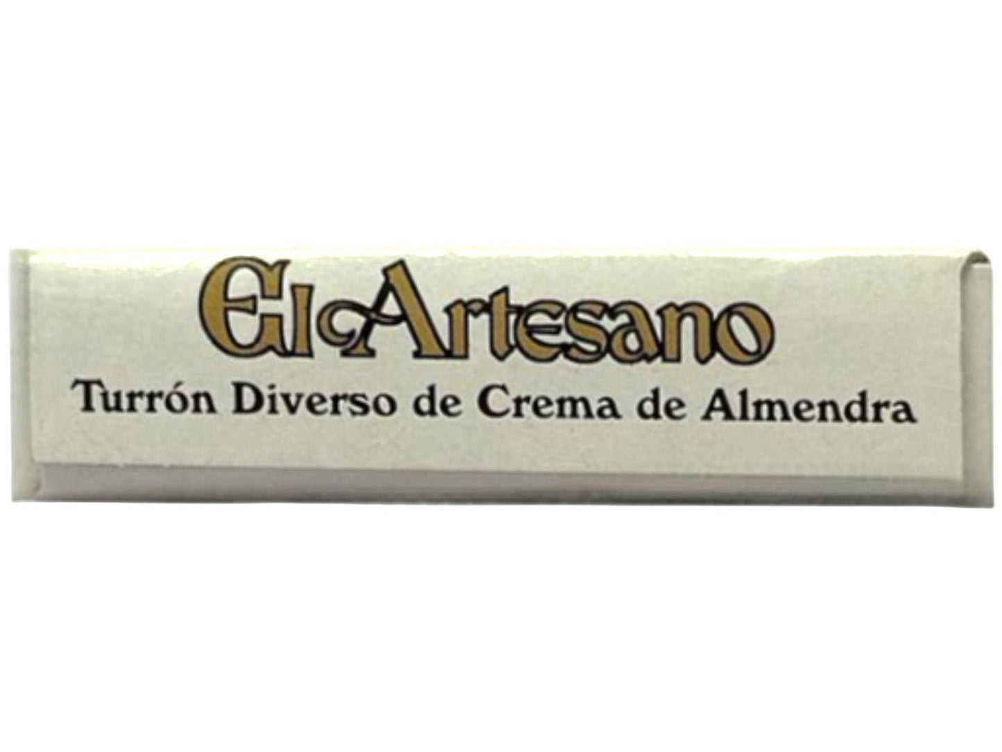 El Artesano Turron Diverso de Crema de Almendra Almond Cream Nougat with artificial sweeteners 200g (Best Before 30-12-2026)