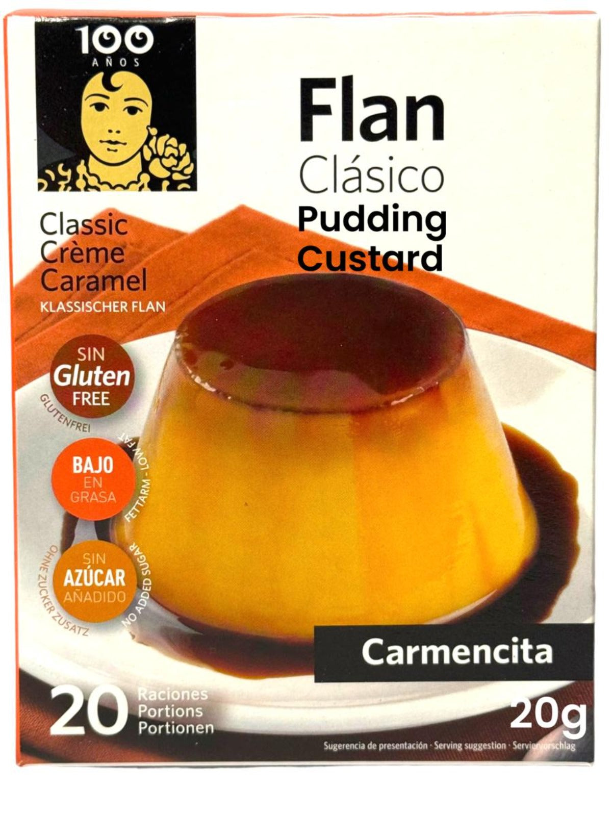 Carmencita Flan Spanish Pudding Custard Mix 20g - 3 Pack Total 60g (Best Before 01-12-2025)