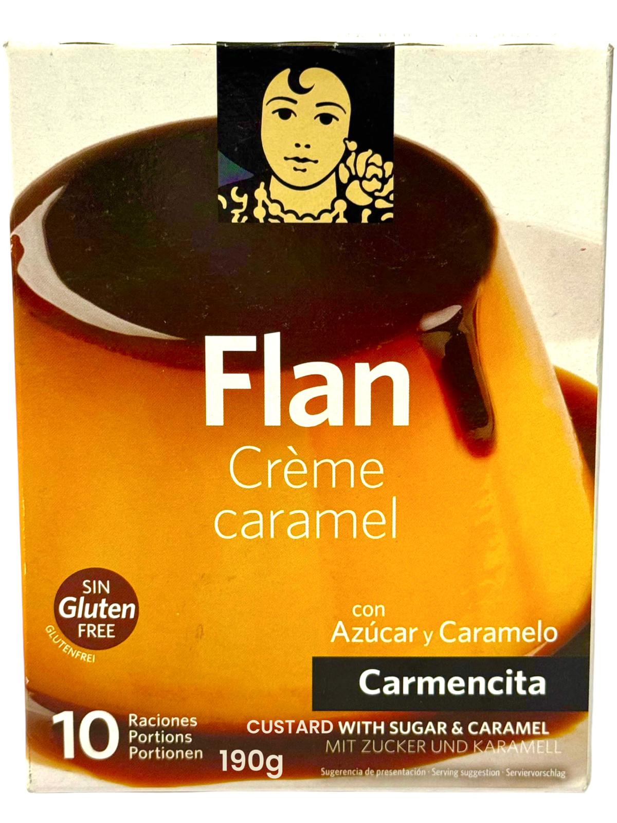 Carmencita Flan Spanish Creme Caramel With Sugar And Caramel 190g - 3 Pack Total 570g (Best Before 01-04-2026)