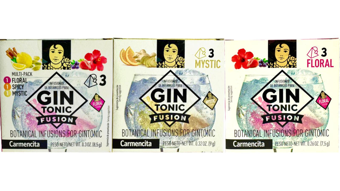 Carmencita Spanish Infusions For Gin Tonic Mix Pack- 3 Pack Total 25g