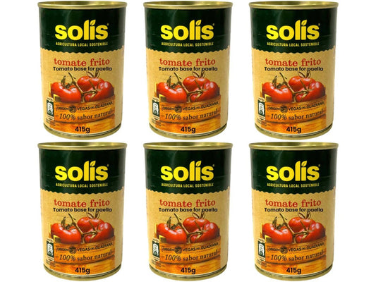 Solis Tomate Frito Spanish Canned Tomato Base For Paella 415g - 6 Pack Total 2490g