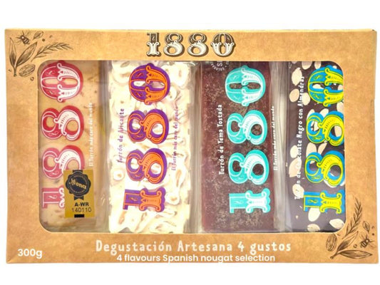 1880 Artisan 4 flavours Spanish Tasting Turron Selection 300g Best Before End of September 2024
