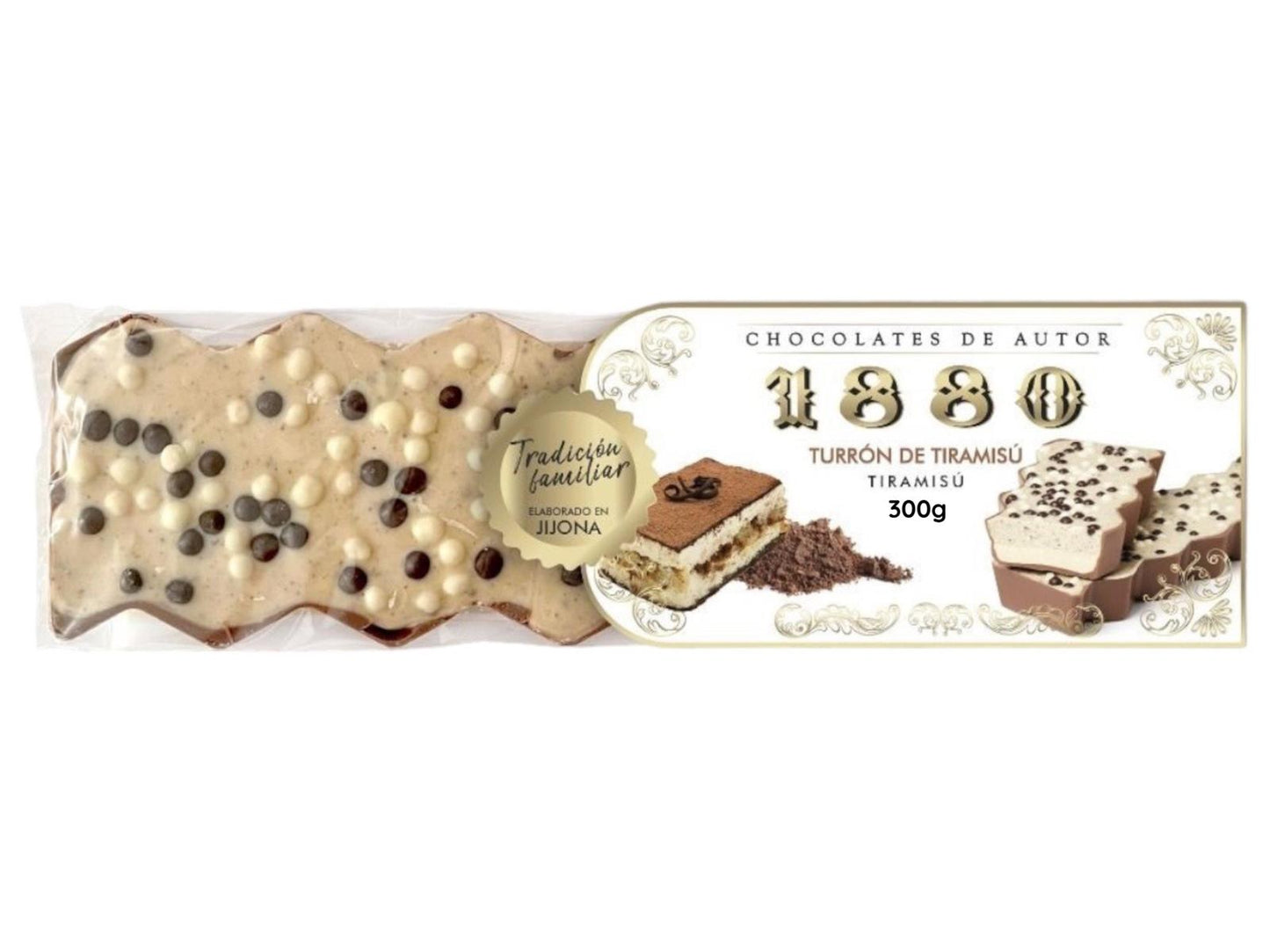 1880 Turron de Tiramisú Spanish Praliné of Tiramisú 300g