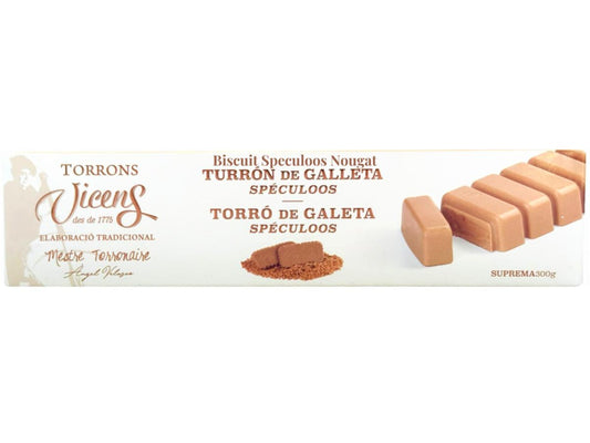 Vicens Turron De Galleta Spanish Biscuit Nougat 300g