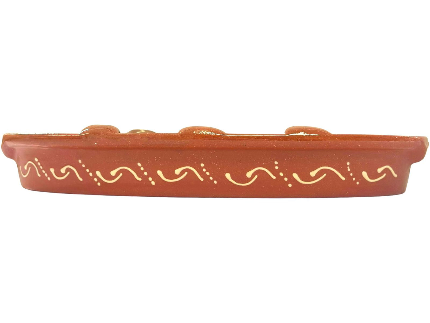 Edgar Picas Assador de Chourico Regional 2 Portuguese Terracotta Sausage Roaster 28cm x 13.5cm x 4cm