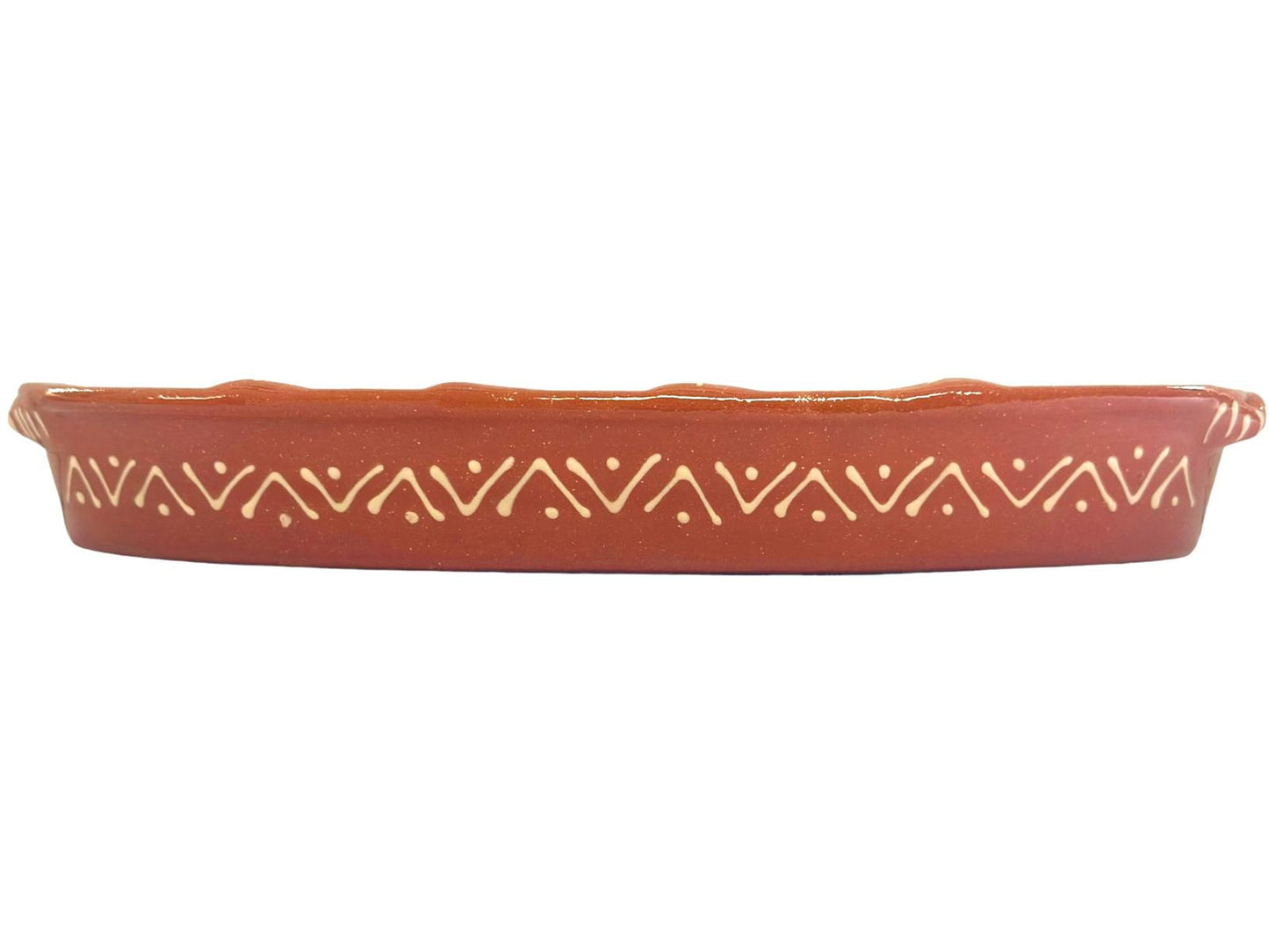Edgar Picas Assador de Chourico Regional 3 Portuguese Terracotta Sausage Roaster 32cm x 15cm x 4.5cm