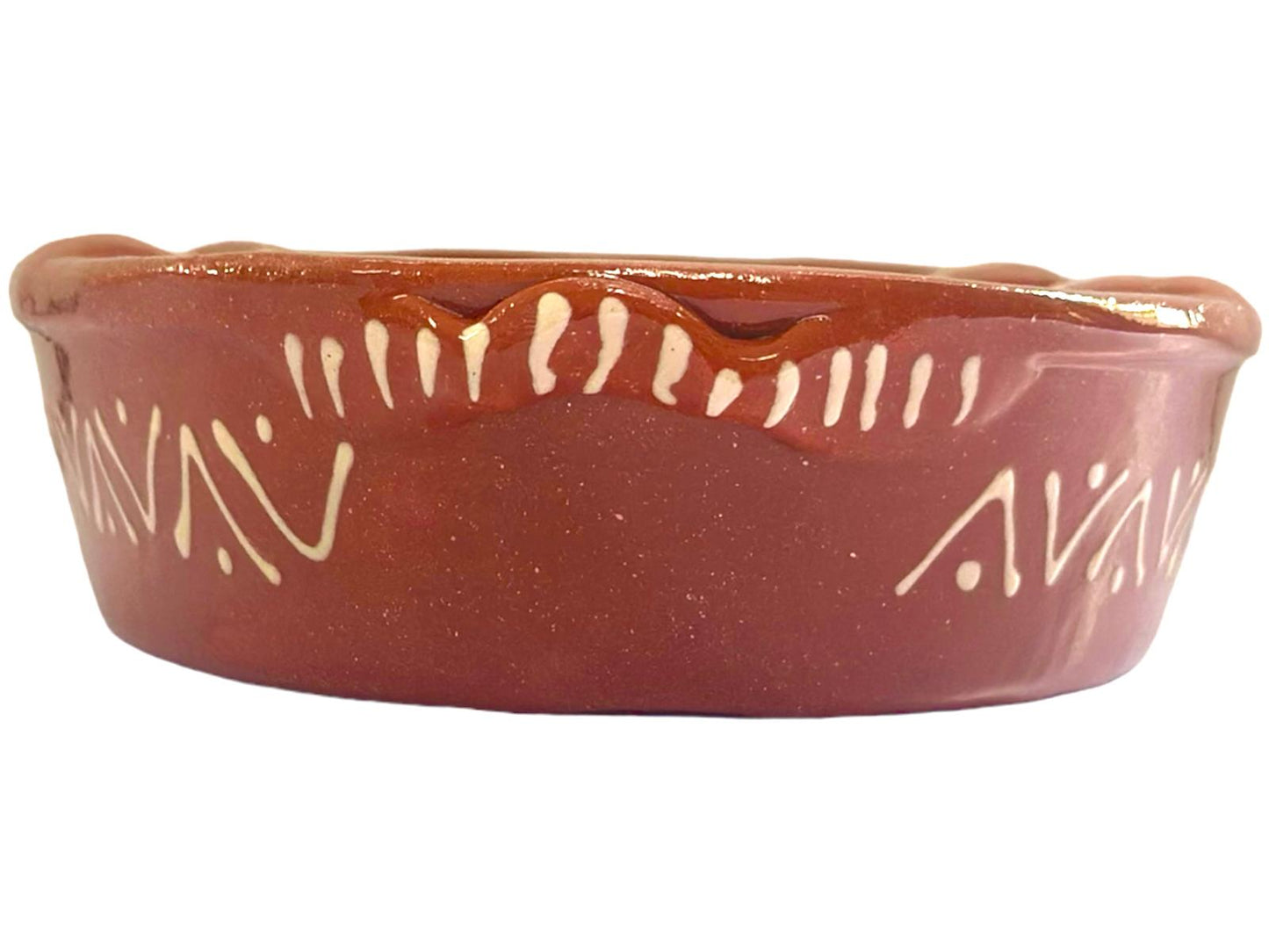 Edgar Picas Assador de Chourico Regional 3 Portuguese Terracotta Sausage Roaster 32cm x 15cm x 4.5cm