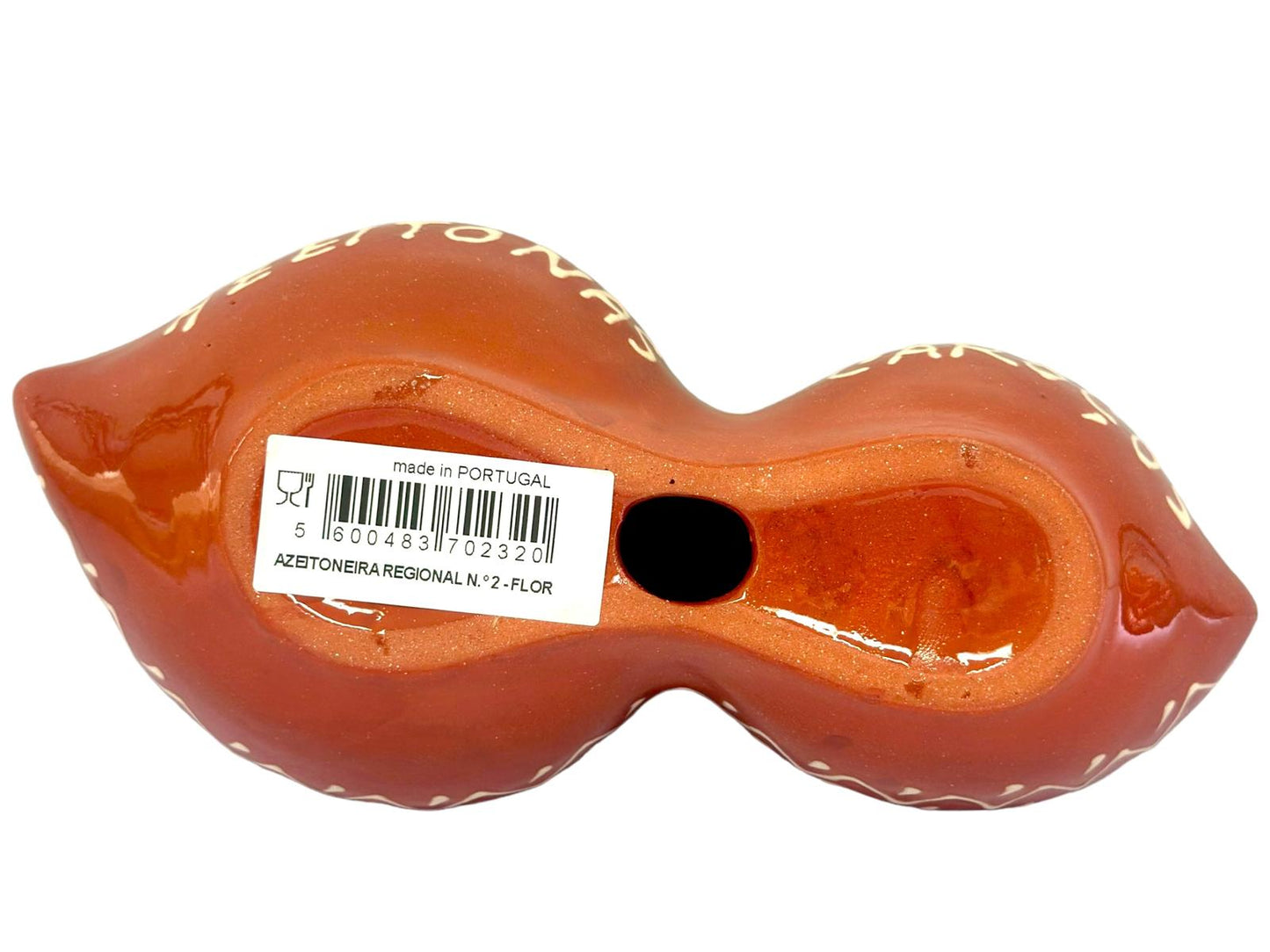 Edgar Picas Azeitoneira Regional 2 Flor Portuguese Terracotta Olive Tray 22cm x 10cm